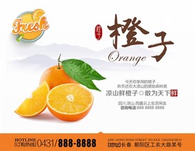 水果美食销售海报